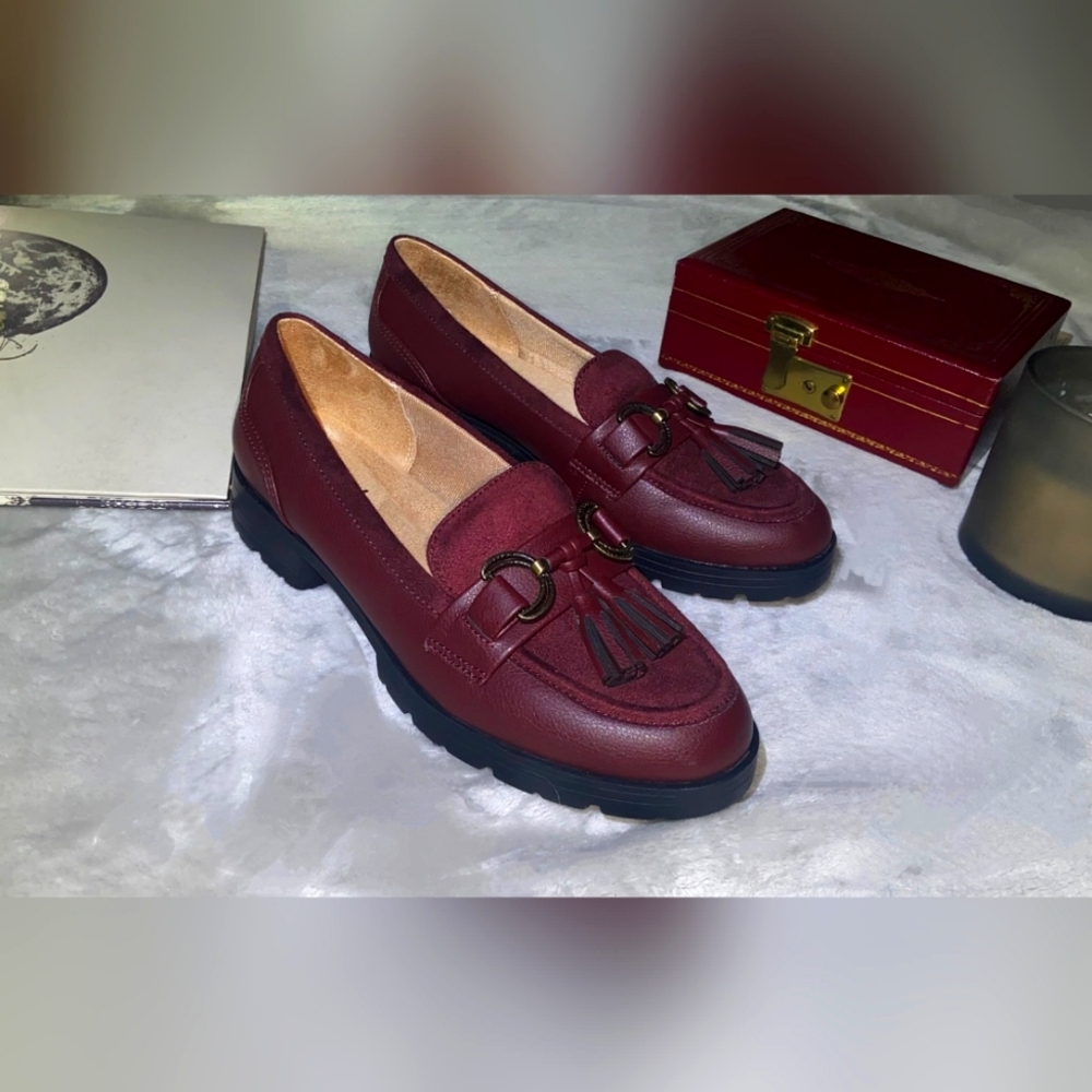 Lifestride Wine Red Logan Loafer